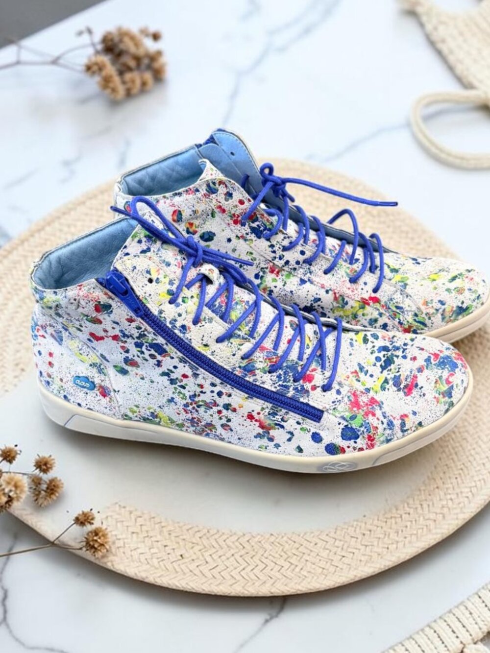 CLOUD Footwear Aika High-Top Leather Sneakers Women's Size 10 EU 41 - Picture 9 of 13